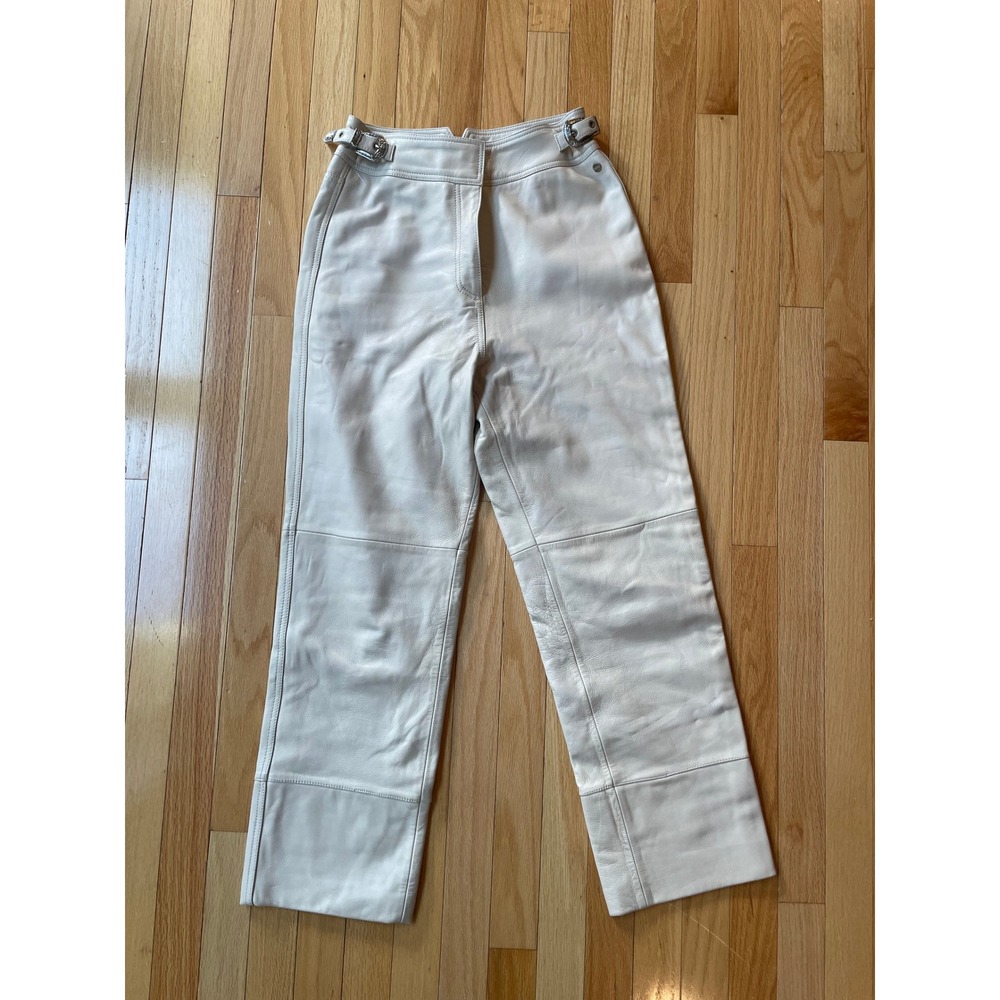 Scotch & Soda Maison Scotch Starwatcher White Sheep Leather Western Buckle Pants
